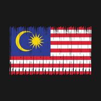 Malaysia Flag Brush vector