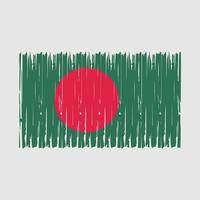 Bangladesh Flag Brush vector