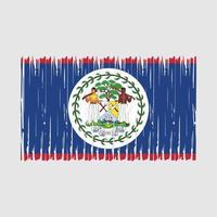 Belize Flag Brush vector