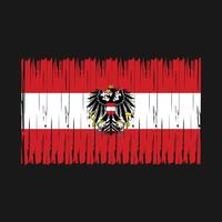 Austria Flag Brush vector