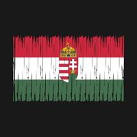 Hungary Flag Brush vector