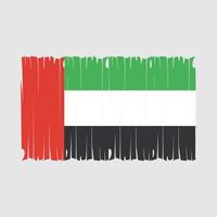 UAE Flag Brush Vector Illustration