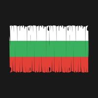 ilustración de vector de cepillo de bandera de bulgaria