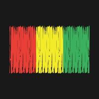 Guinea Flag Brush vector