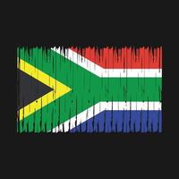 South Africa Flag Brush vector