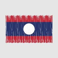 Laos Flag Brush vector