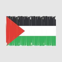 Ilustración de vector de pincel de bandera palestina