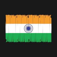 India Flag Brush Vector Illustration