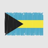 ilustración de vector de pincel de bandera de bahamas