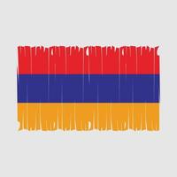 ilustración de vector de pincel de bandera de armenia