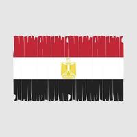 ilustración de vector de pincel de bandera de egipto