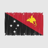 Papua Flag Brush Vector Illustration