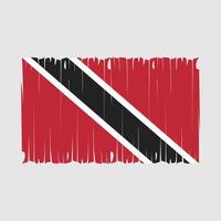 Trinidad Flag Brush Vector Illustration