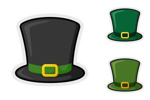 Note sticker set with Leprechaun Hat vector