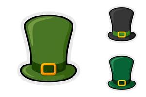 Note sticker set with Leprechaun Hat vector