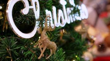 Reindeer decoration at blinking christmas video