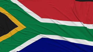 Sud Africa bandiera stoffa rimozione a partire dal schermo, introduzione, 3d rendering, croma chiave, luma Opaco video