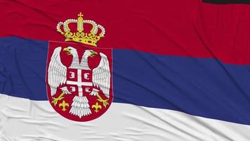 Sérvia bandeira pano removendo a partir de tela, introdução, 3d Renderização, croma chave, luma fosco video