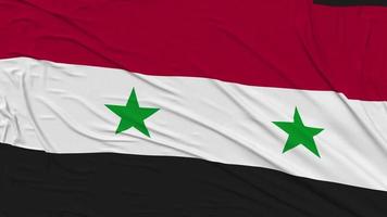 Syrian Arab Republic Flag Cloth Removing From Screen, Intro, 3D Rendering, Chroma Key, Luma Matte video