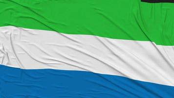 Sierra Leone Flag Cloth Removing From Screen, Intro, 3D Rendering, Chroma Key, Luma Matte video