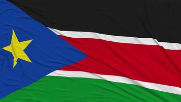 South Sudan Flag Cloth Removing From Screen, Intro, 3D Rendering, Chroma Key, Luma Matte video