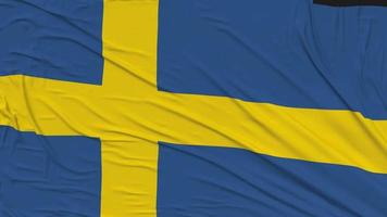 Sweden Flag Cloth Removing From Screen, Intro, 3D Rendering, Chroma Key, Luma Matte video