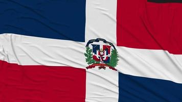 Dominican Republic Flag Cloth Removing From Screen, Intro, 3D Rendering, Chroma Key, Luma Matte video