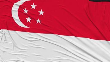 Singapore Flag Cloth Removing From Screen, Intro, 3D Rendering, Chroma Key, Luma Matte video