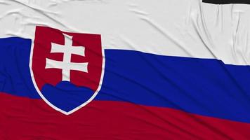 Slovakia Flag Cloth Removing From Screen, Intro, 3D Rendering, Chroma Key, Luma Matte video