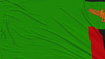 Zambia Flag Cloth Removing From Screen, Intro, 3D Rendering, Chroma Key, Luma Matte video