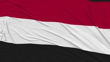 Yemen bandera paño quitando desde pantalla, introducción, 3d representación, croma llave, luma mate video