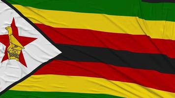 Zimbabwe drapeau tissu enlever de filtrer, introduction, 3d le rendu, chrominance clé, luma mat video