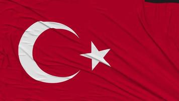 turkiye bandera paño quitando desde pantalla, introducción, 3d representación, croma llave, luma mate video