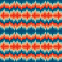 Retro kaleidoscope pattern in the style of the 70s and 60s. Geometric pattern photo