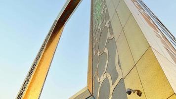 Dubái, uae ,2022 - dubai marco. dorado dubai marco - nuevo atracción en Dubái, increíble arquitectura, unido árabe emiratos video