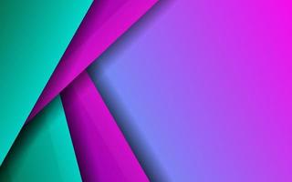 Abstract overlap layer papercut blue and magenta color background vector