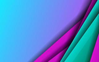 Abstract overlap layer papercut blue and magenta color background vector