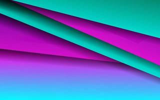 Abstract overlap layer papercut blue and magenta color background vector