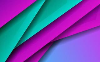 Abstract overlap layer papercut blue and magenta color background vector