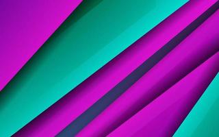 Abstract overlap layer papercut blue and magenta color background vector