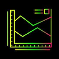 icono de vector de gráfico de spline