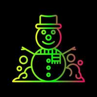 Snowman Vector Icon