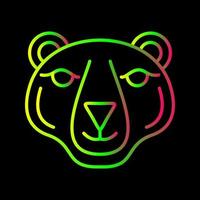 icono de vector de oso polar