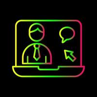 Online Interview Vector Icon