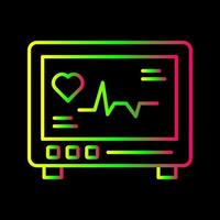 icono de vector de cardiograma