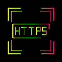 Https Line Icon vector