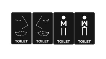 Free vector flat design toilet icons design