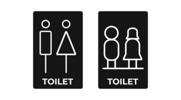 Free vector flat design toilet icons design