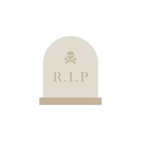 gravestone flat design vector illustration