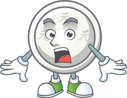 Chinese silver coin cartoon character style vector